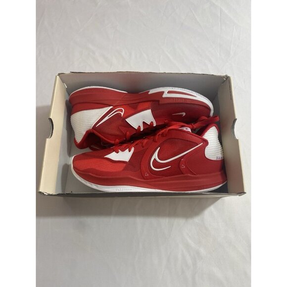 New Mens Size 12 Red White Nike Kyrie Low 5 TB Basketball Shoes DO9617 600